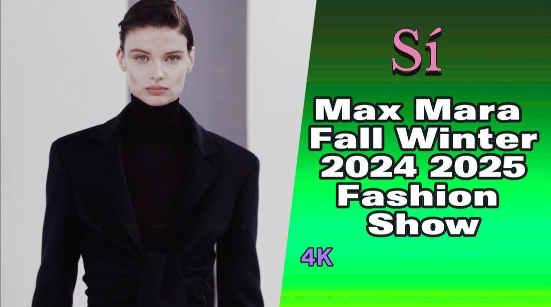 Max Mara Fall Winter 2024 2025 Fashion Show | 4K - Sí Fashions