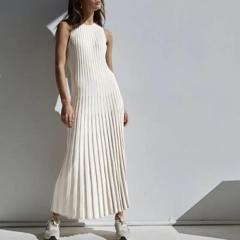 Women Knitted Long Dress - Sí Fashions