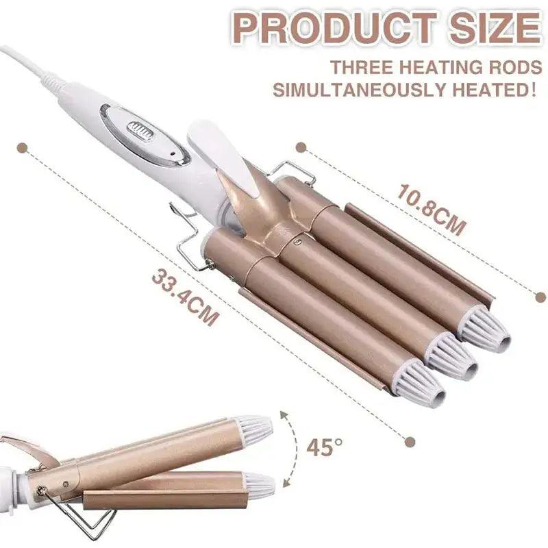 Electric Triple Barrel Curling Iron - Sí Fashions