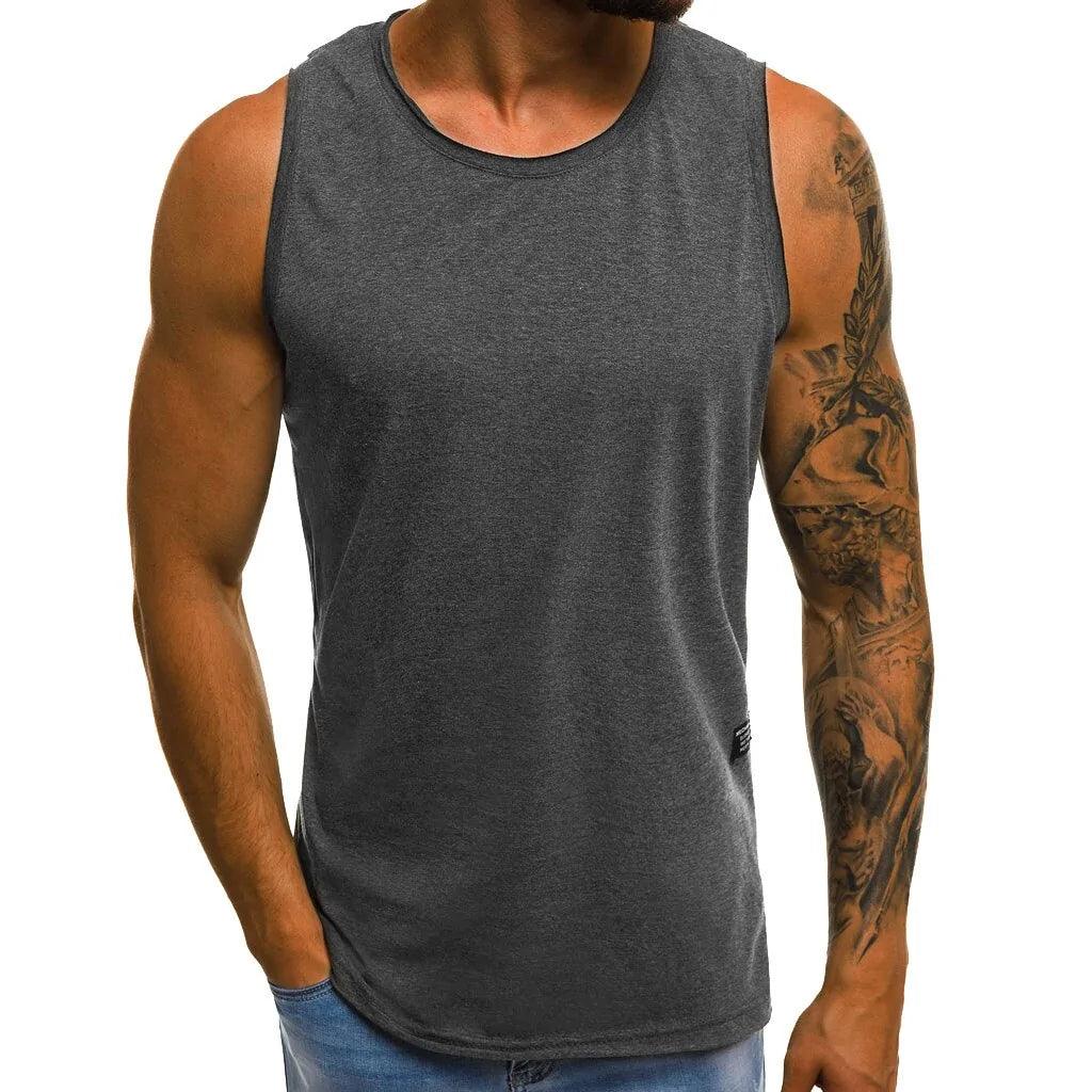 Men's Summer Casual Slim Sleeveless T-Shirt Top Blouse - Sí Fashions