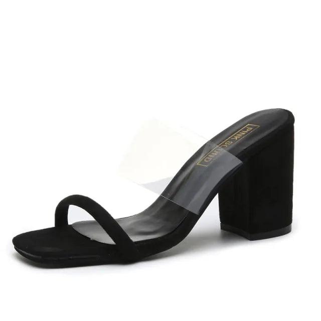 Women Transparent PVC Sandals - Sí Fashions