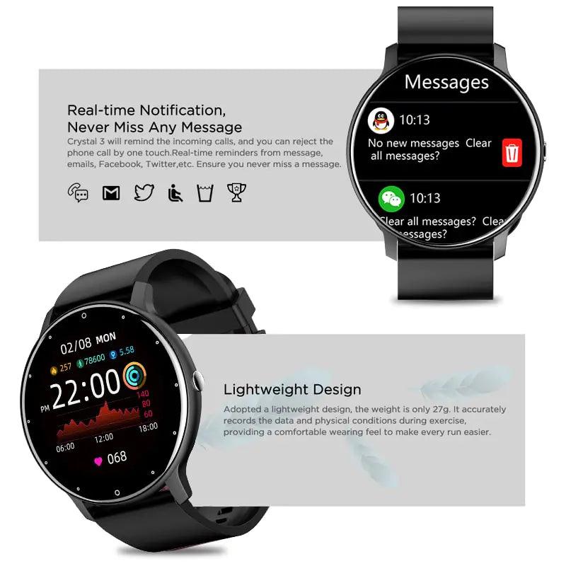 New Smart Watch Men Full Touch Screen Sport Fitness Watch - Sí Fashions