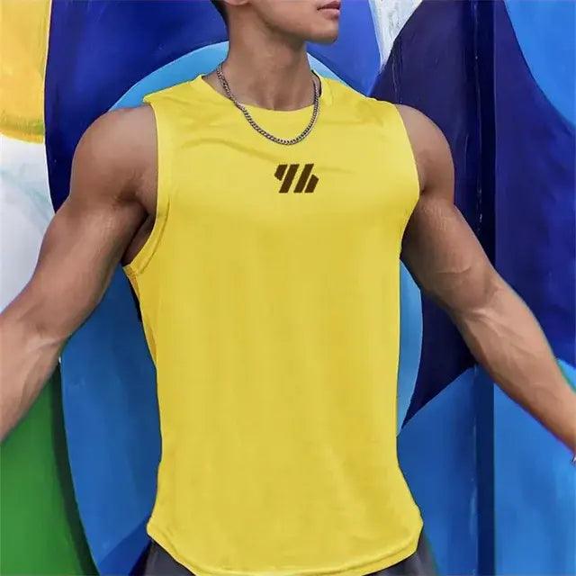 New Summer Gym Vest Mesh Shirt Sleeveless T-shirts - Sí Fashions