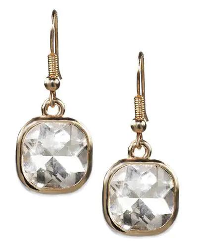 Cube Crystal Earrings - Sí Fashions