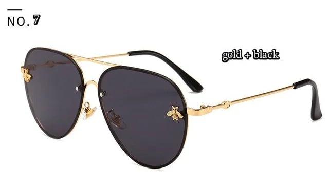 Luxury Bee Pilot Sunglasses - Sí Fashions