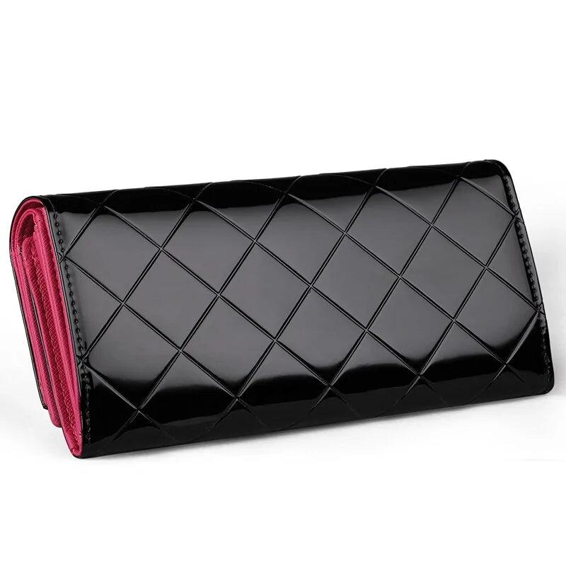 Women's Luxury Cowhide Leather Party Clutch Wallet - Sí Fashions