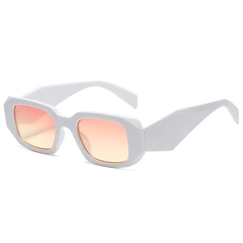 Small UV400 Polygon Rectangle Sunglasses - Sí Fashions