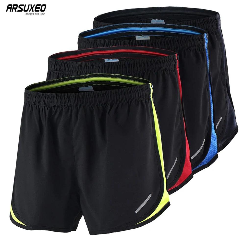 Men's 2-in-1 Running Shorts: Sport Athletic Crossfit Fitness Gym Pants - Sí Fashions