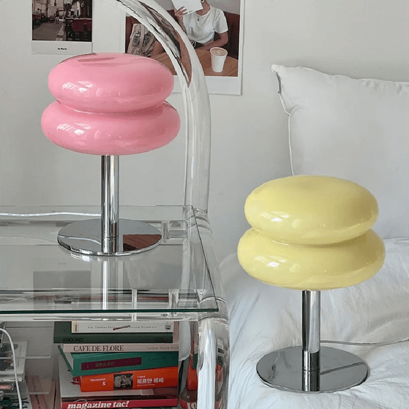 Italian Designer Glass Egg Tart Table Lamp - Sí Fashions