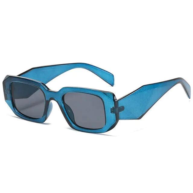 Small UV400 Polygon Rectangle Sunglasses - Sí Fashions