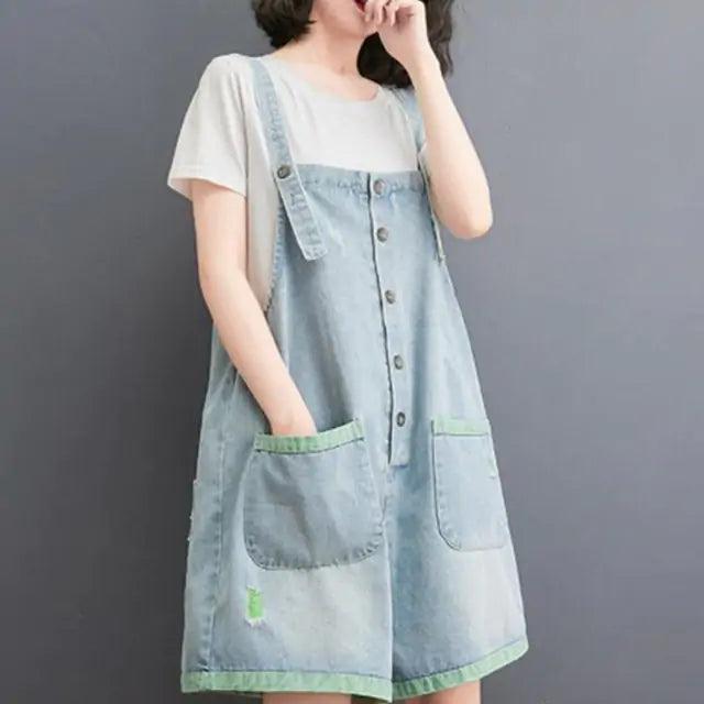 Summer Denim Rompers - Sí Fashions