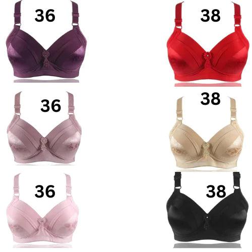 Breathable Cotton Bralette Wire Free Plus Sizelingerie - Sí Fashions