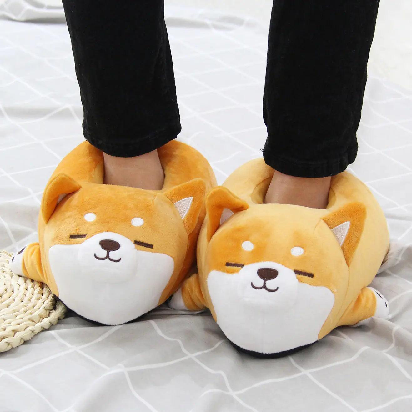 Teen Puppy Plush Slippers - Sí Fashions