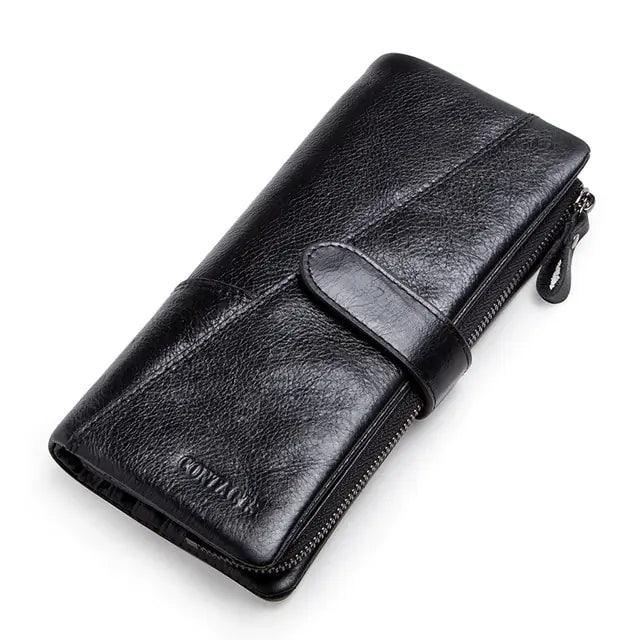 Women's Genuine Leather Long Wallet - Sí Fashions