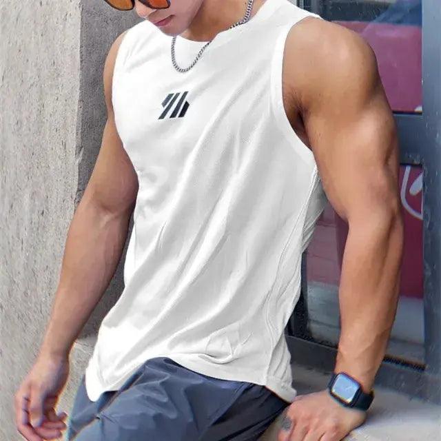 New Summer Gym Vest Mesh Shirt Sleeveless T-shirts - Sí Fashions