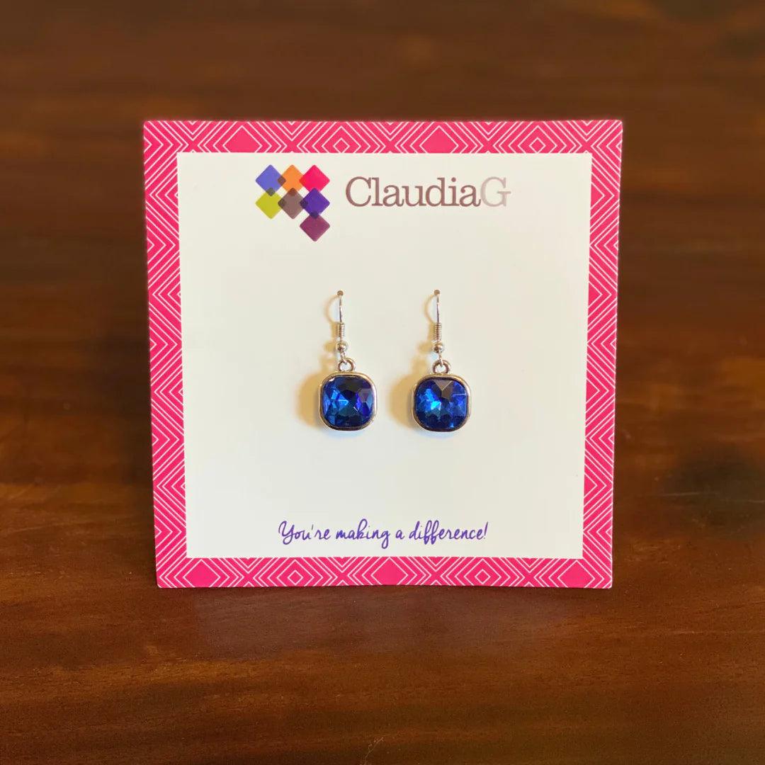 Cube Crystal Earrings - Sí Fashions