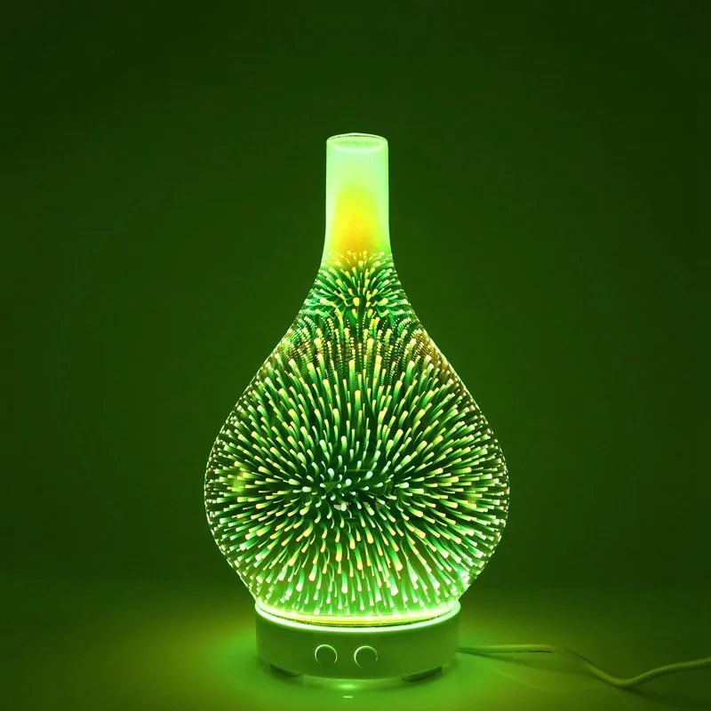 Firework Glass Humidifier Lamp