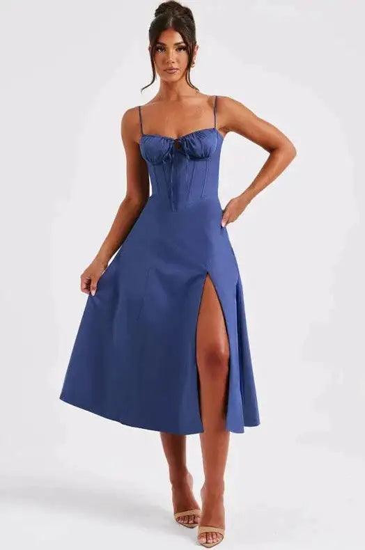 Elegant Quinn Midi Dress - Sí Fashions