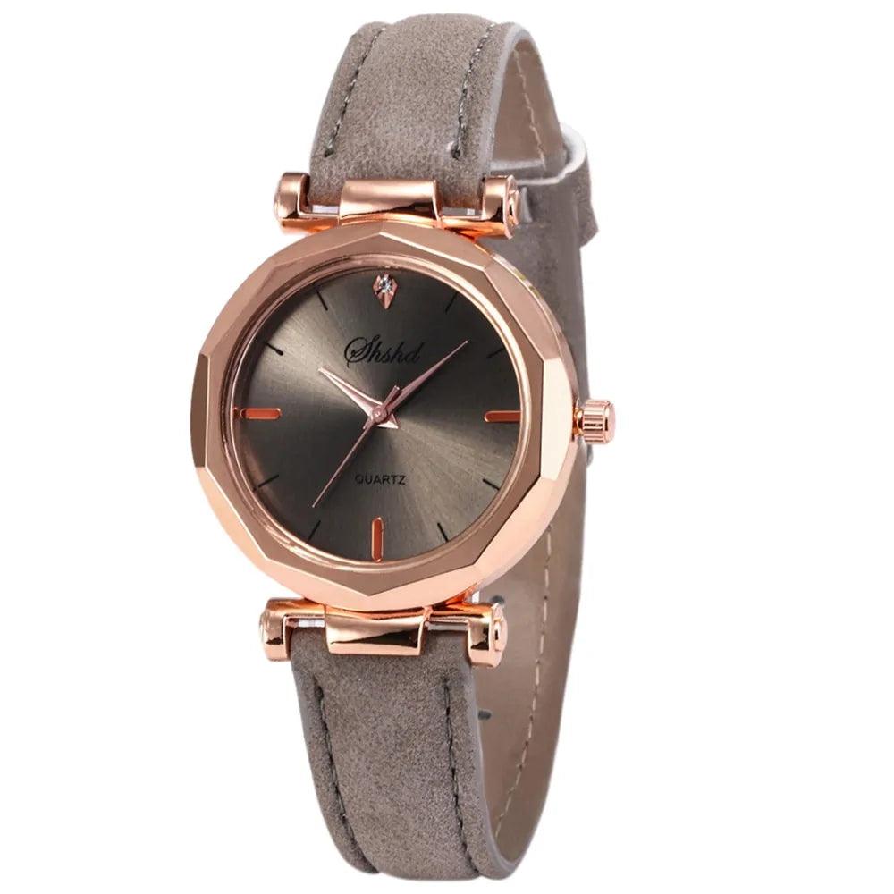 Fashion Women Leather Casual Quartz Watch - Sí Fashions