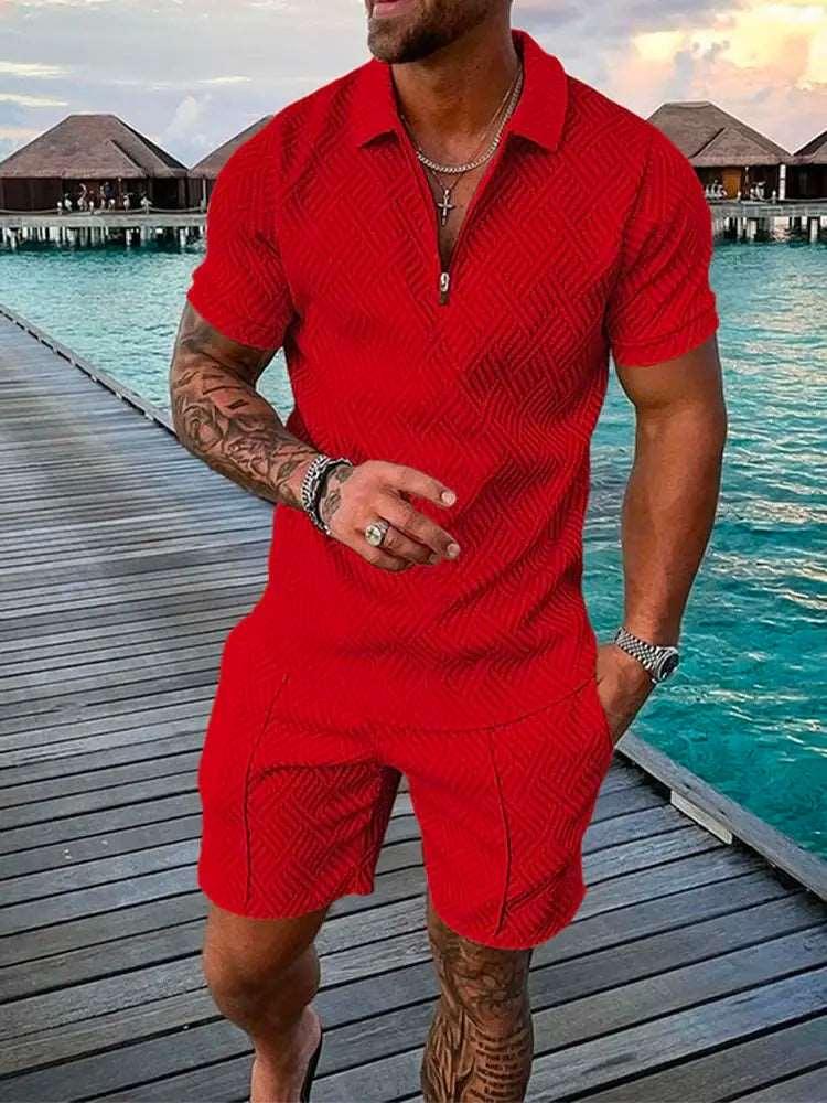 2024 New Summer Men's Shorts Set