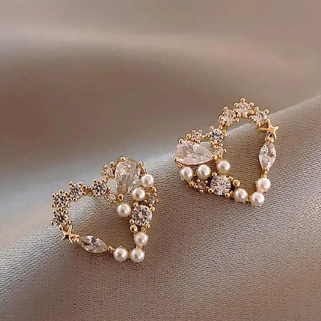 Seth Heart Pearl Earrings - Sí Fashions