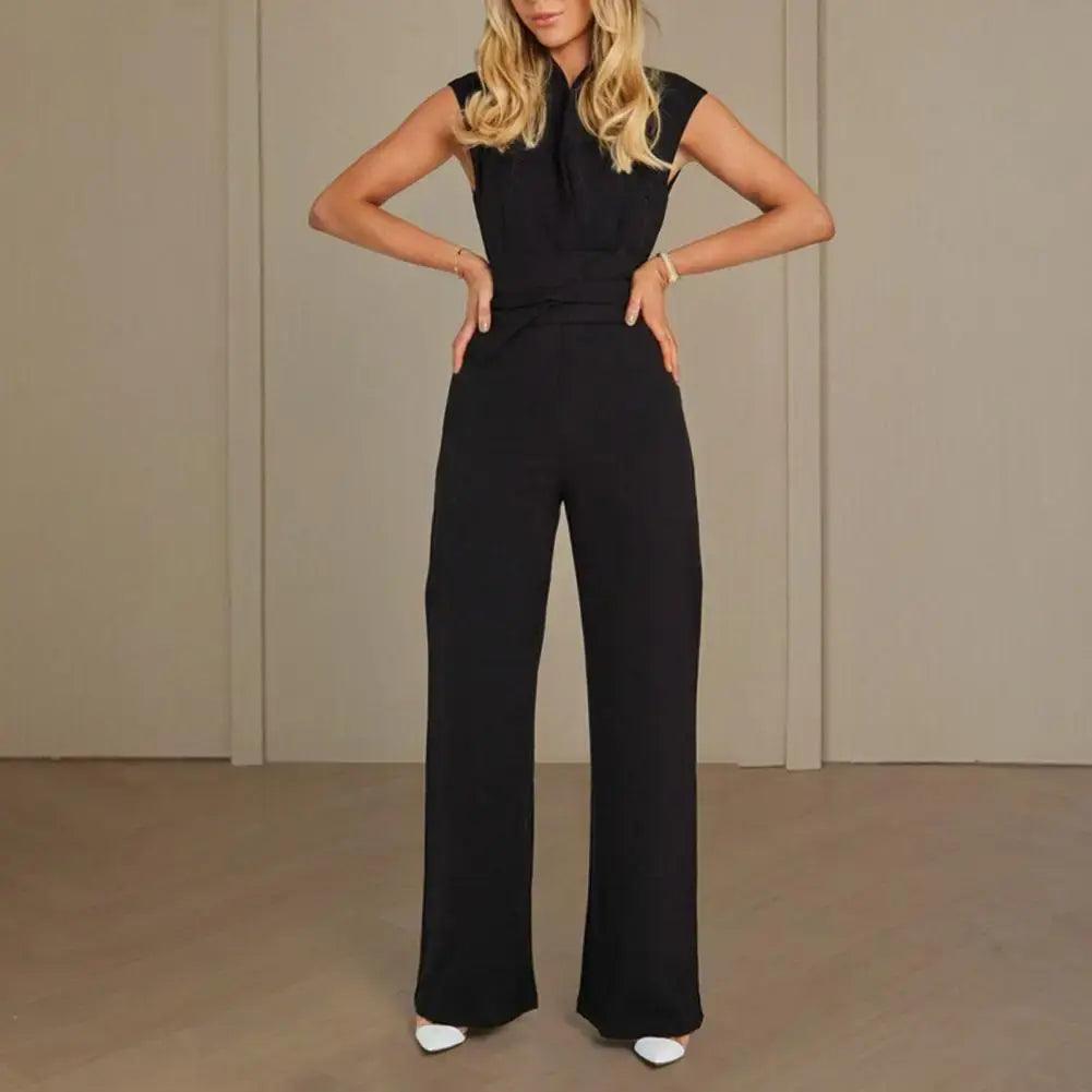 High-Waist Wide Leg Summer Jumpsuit - Sí Fashions