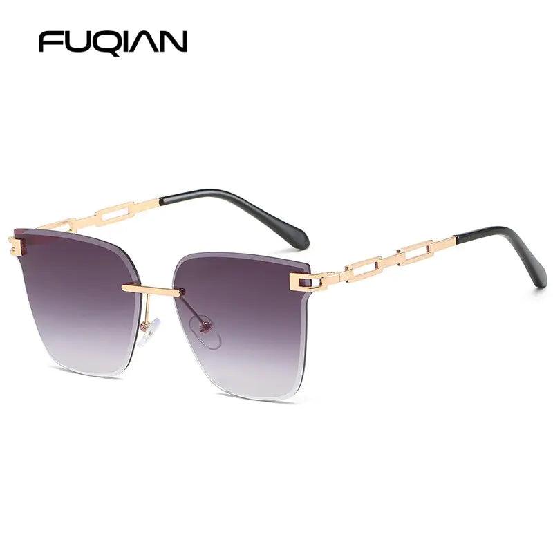 UV400 Cat Eye Sunglasses Frameless - Sí Fashions