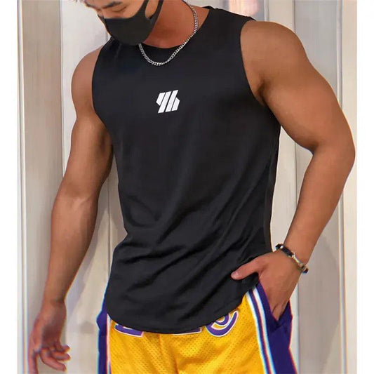 New Summer Gym Vest Mesh Shirt Sleeveless T-shirts - Sí Fashions