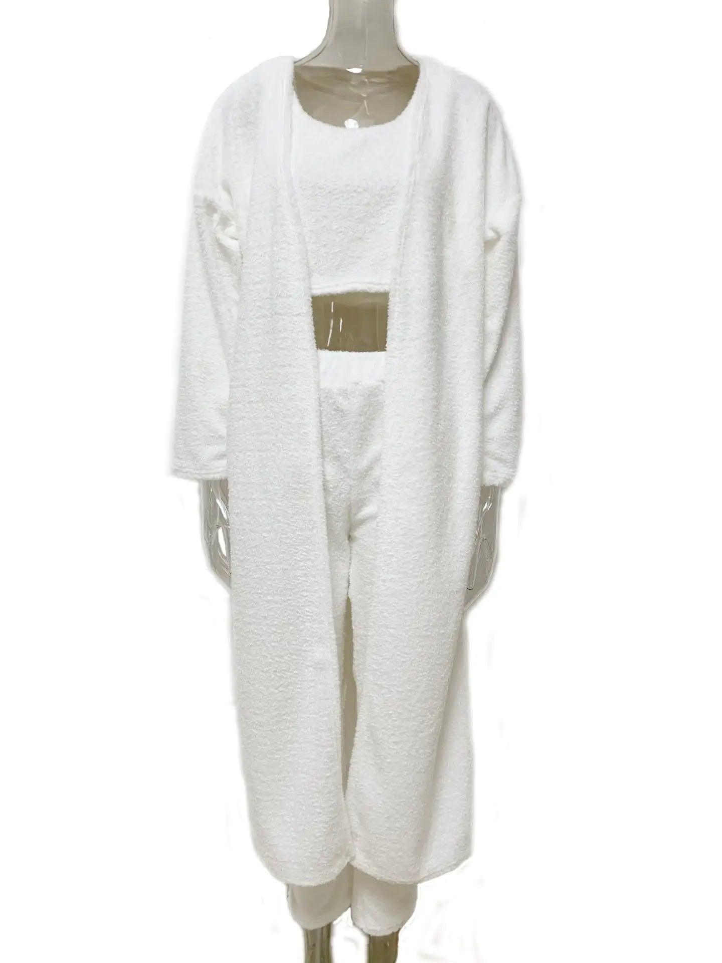 Nightgown Lace Up Bathrobes Set