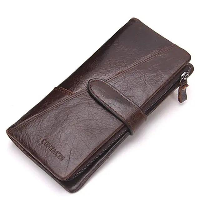 Women's Genuine Leather Long Wallet - Sí Fashions