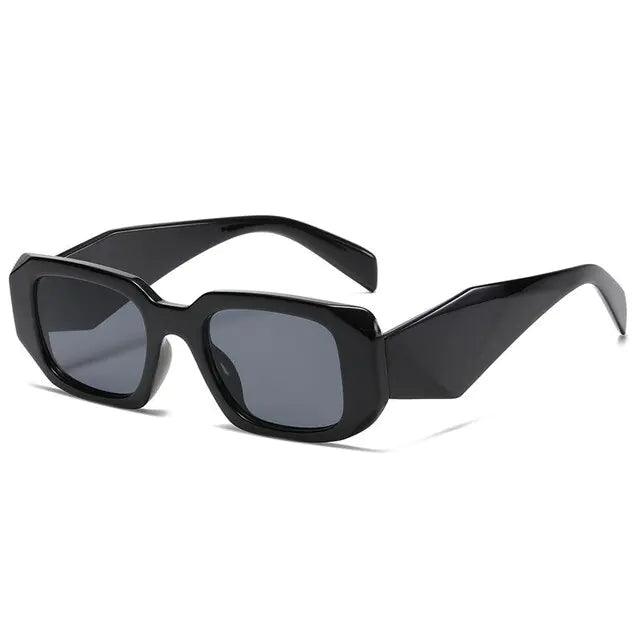 Small UV400 Polygon Rectangle Sunglasses - Sí Fashions