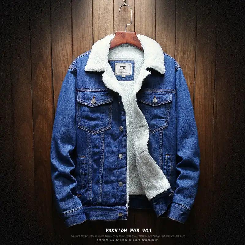 Men Light Blue Jean Jacket - Sí Fashions