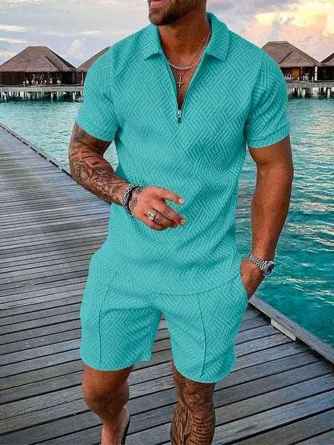 2024 New Summer Men's Shorts Set