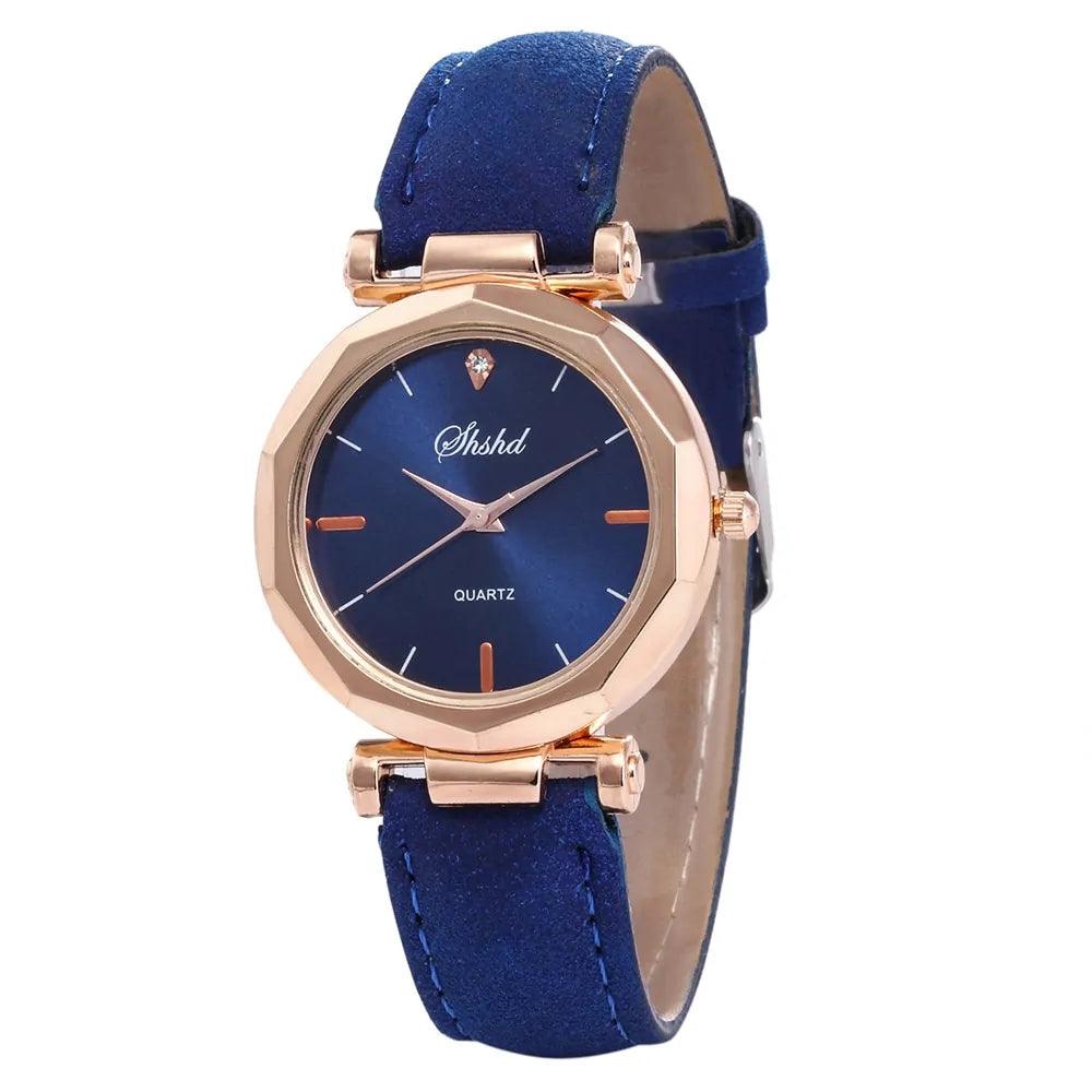 Fashion Women Leather Casual Quartz Watch - Sí Fashions