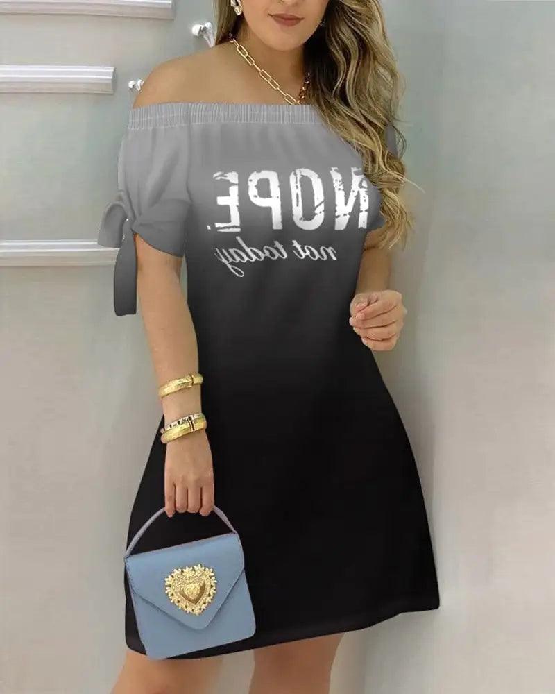 Women's Off Shoulder Summer Mini Dress - Sí Fashions