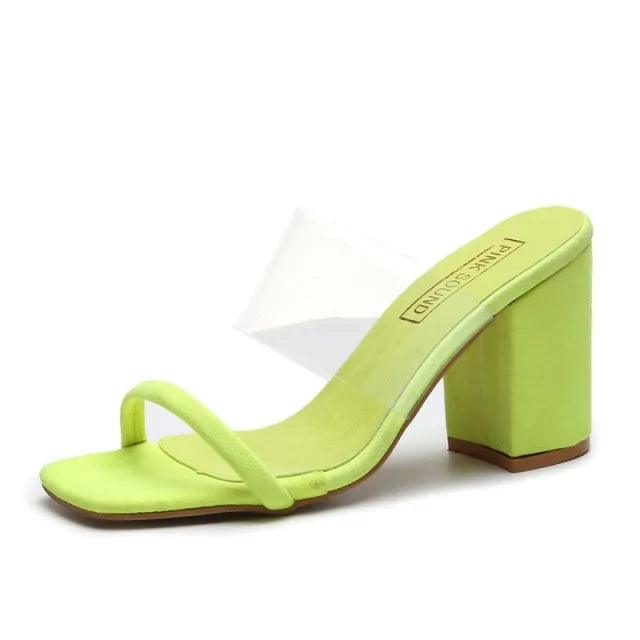 Women Transparent PVC Sandals - Sí Fashions