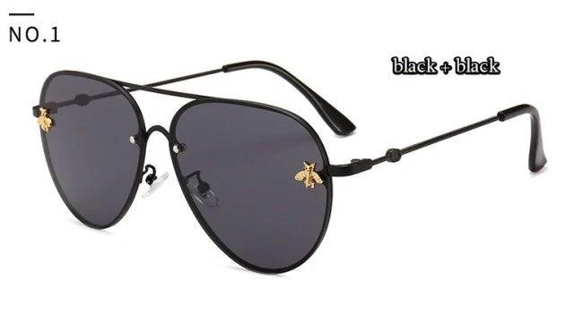 Luxury Bee Pilot Sunglasses - Sí Fashions