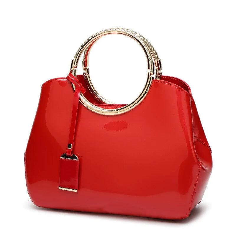 High Quality Patent Leather Tote Women's Bag - Sí Fashions