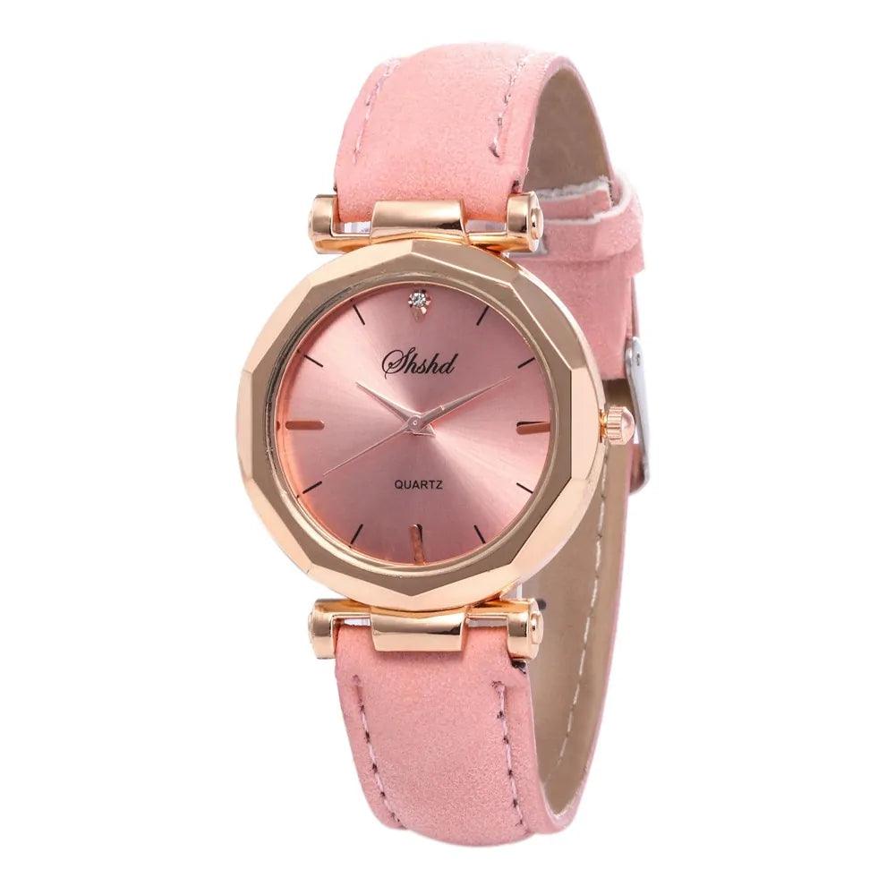 Fashion Women Leather Casual Quartz Watch - Sí Fashions