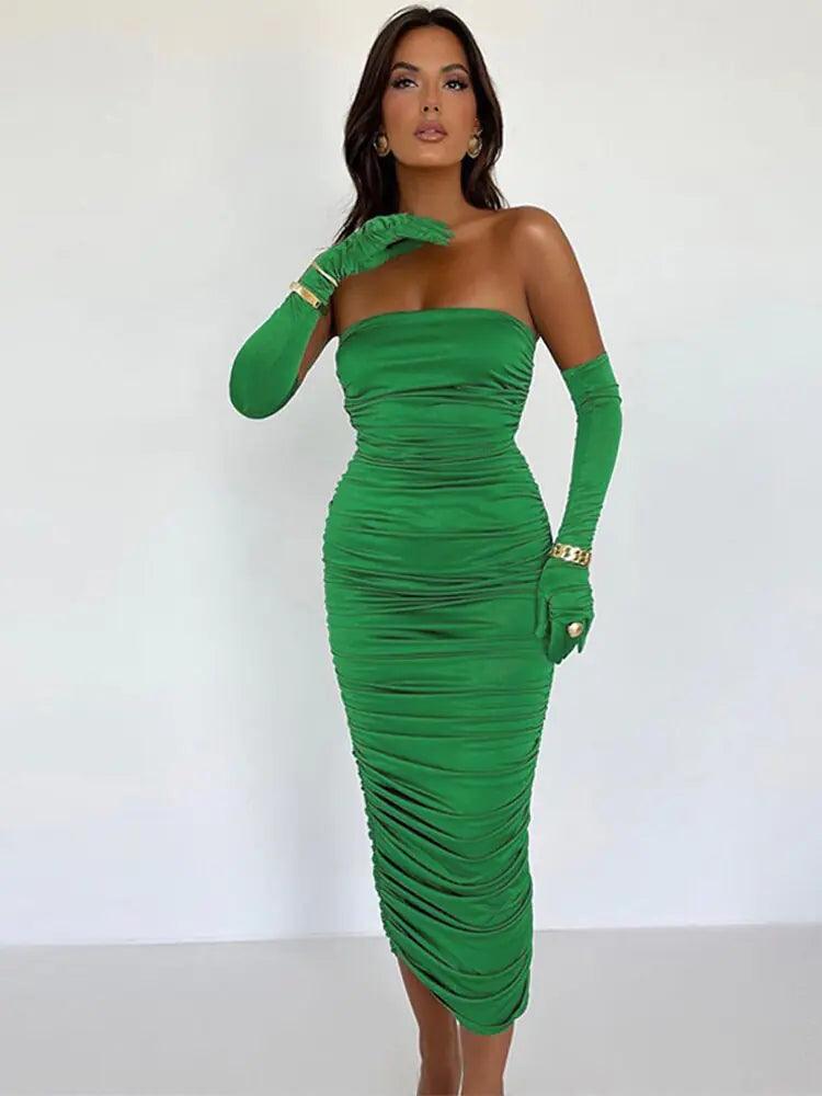 Strapless Backless Tight Dress - Sí Fashions