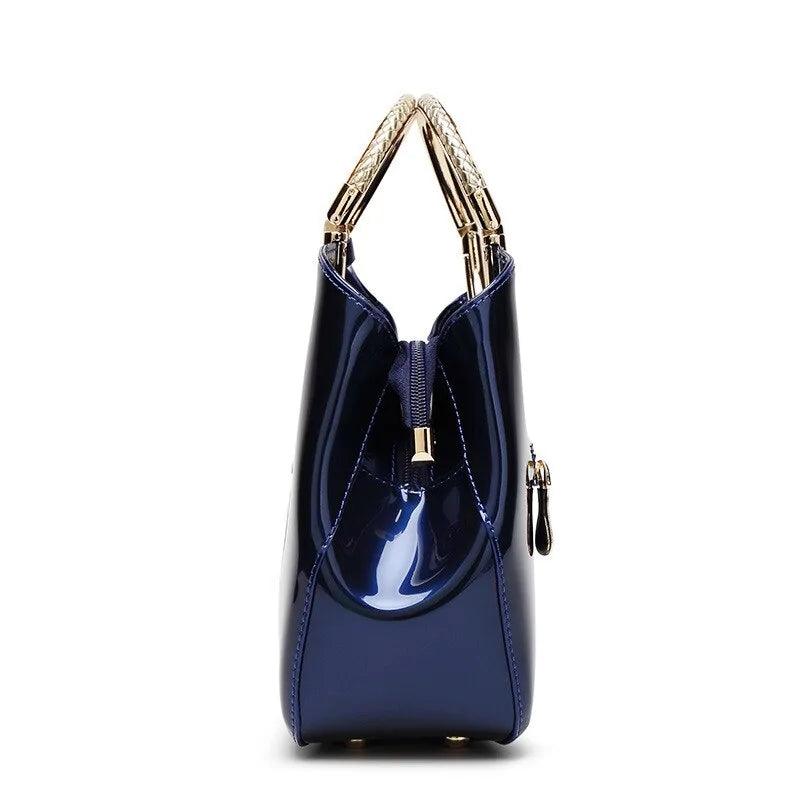 High Quality Patent Leather Tote Women's Bag - Sí Fashions