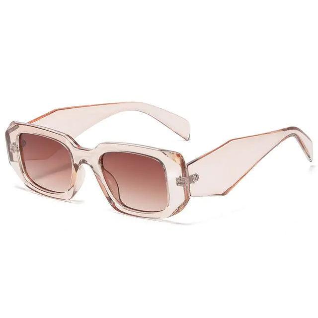 Small UV400 Polygon Rectangle Sunglasses - Sí Fashions