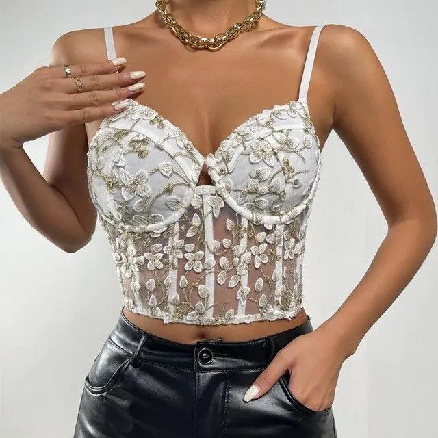 Women's Velvet Fashion Sexy Corset Top - Sí Fashions