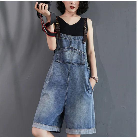 Summer Denim Rompers - Sí Fashions