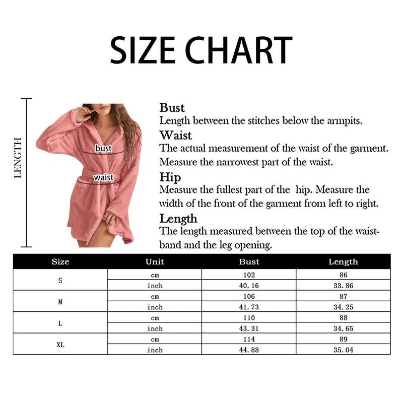 Women Hooded Fleece Bathrobe - Sí Fashions