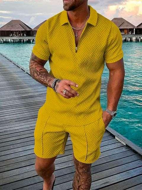 2024 New Summer Men's Shorts Set