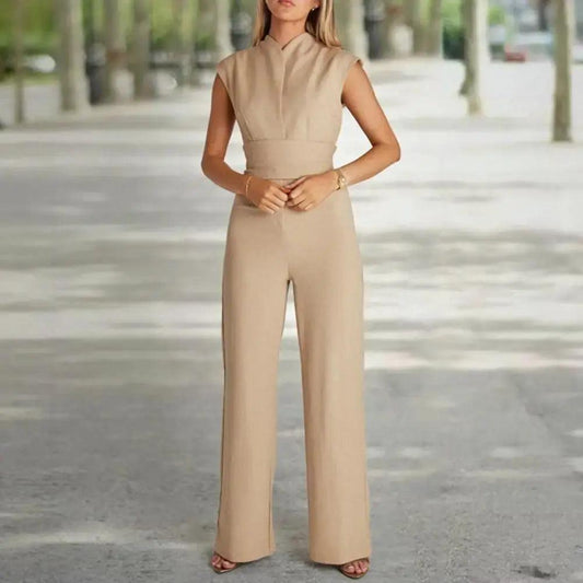 High-Waist Wide Leg Summer Jumpsuit - Sí Fashions