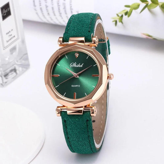 Fashion Women Leather Casual Quartz Watch - Sí Fashions