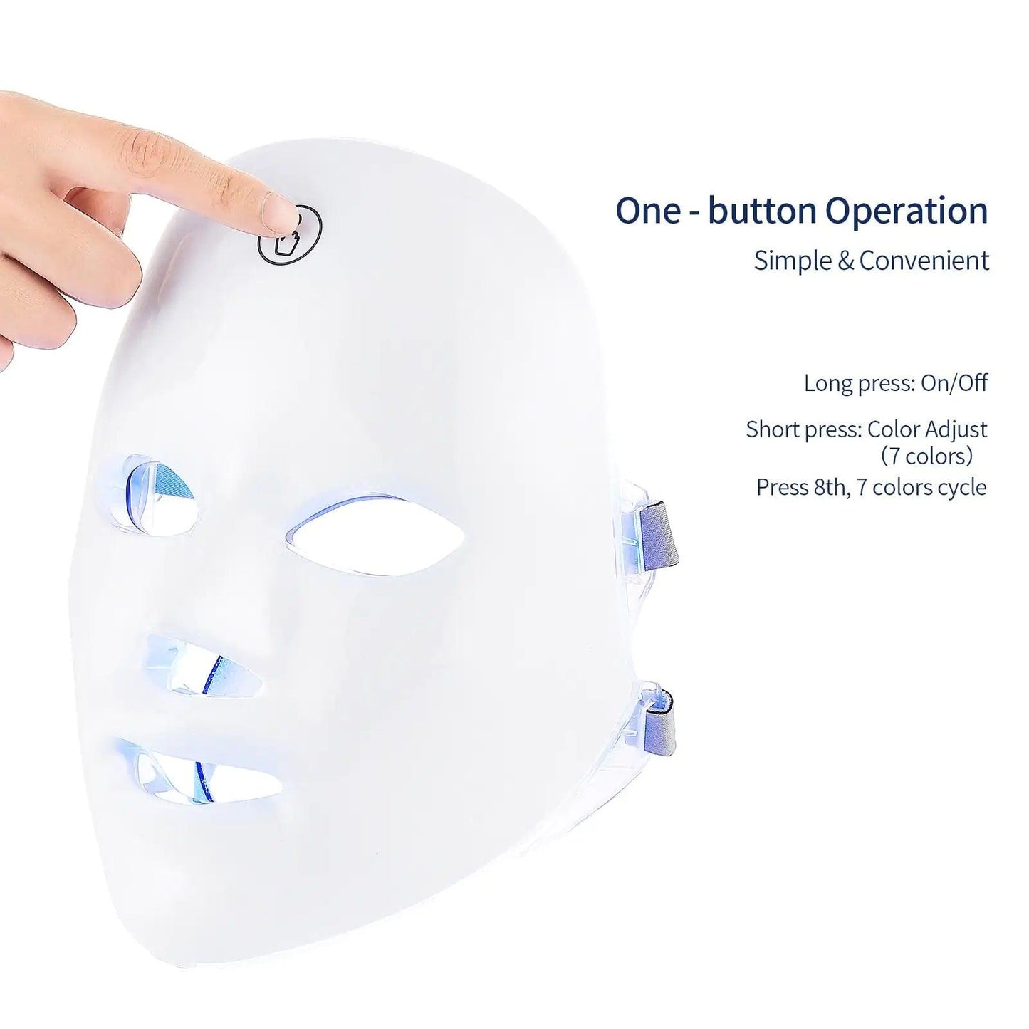 7 Colors Cycle Beauty Mask - USB Charge LED Facial Mask - Sí Fashions