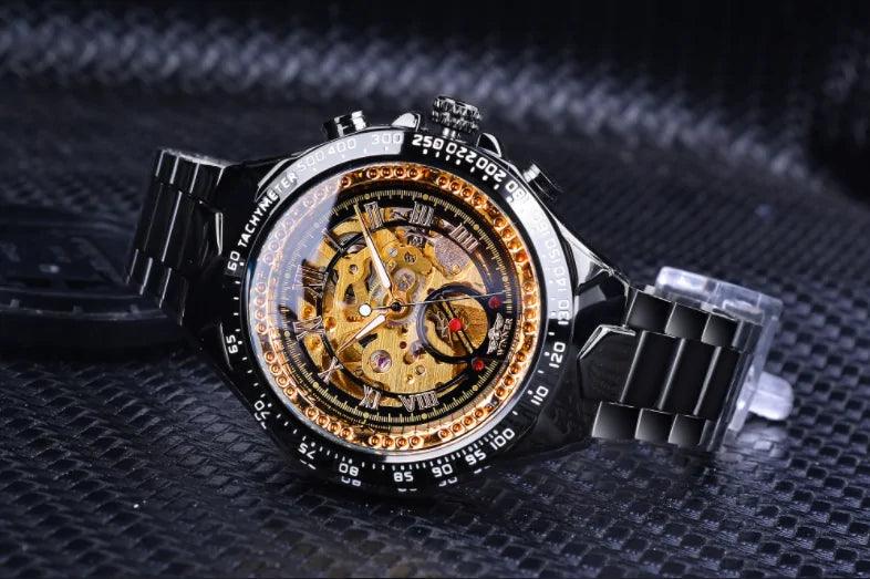 Men's Mechanical Sport Golden Watch - Sí Fashions